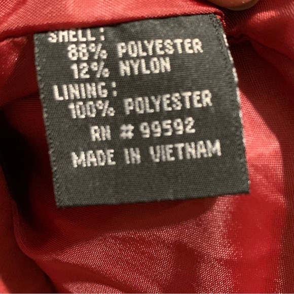 Perry Ellis Portfolio Men's  XL Dark Red Burgundy Full Zip Jacket Windbreaker - Picture 6 of 7